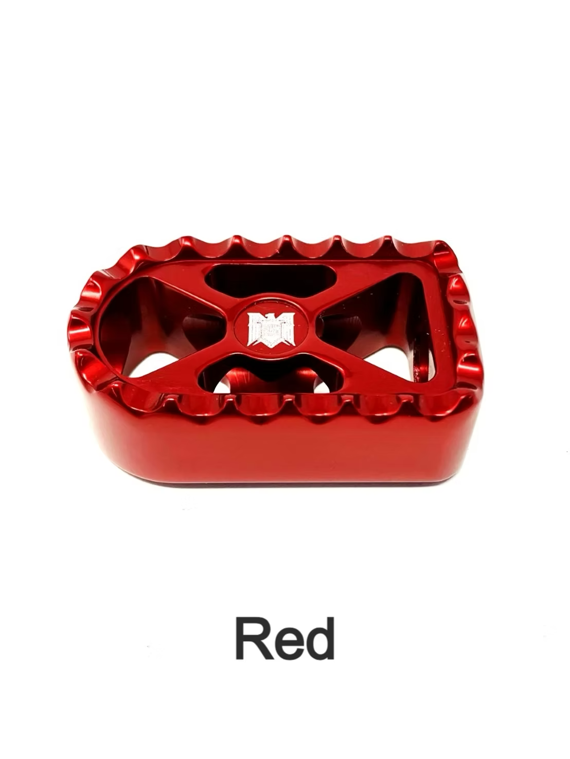 Bear Trap Brake Toe Pegs, Red Anodized Brake Pedal Death Metal Racing