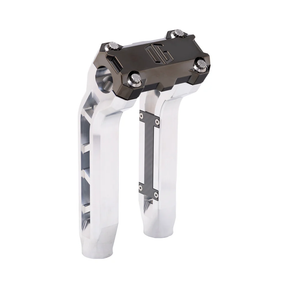 OG Performance 8.5" Pull Back Risers Risers Original Garage Moto OG Performance Top Clamp Aluminium Finish Black Chrome