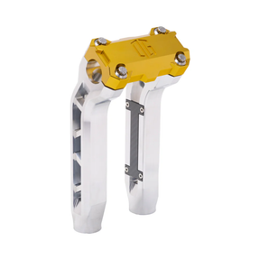 OG Performance 8.5" Pull Back Risers Risers Original Garage Moto OG Performance Top Clamp Aluminium Finish Gold