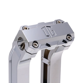 OG 2" Straight Risers Risers Original Garage Moto Standard OG Top Clamp Chrome Chrome