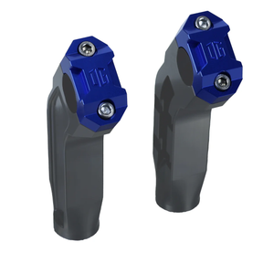 OG Dual Risers Top Clamps Top Clamp Original Garage Moto Blue