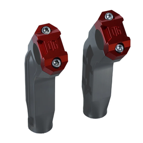 OG Dual Risers Top Clamps Top Clamp Original Garage Moto Red