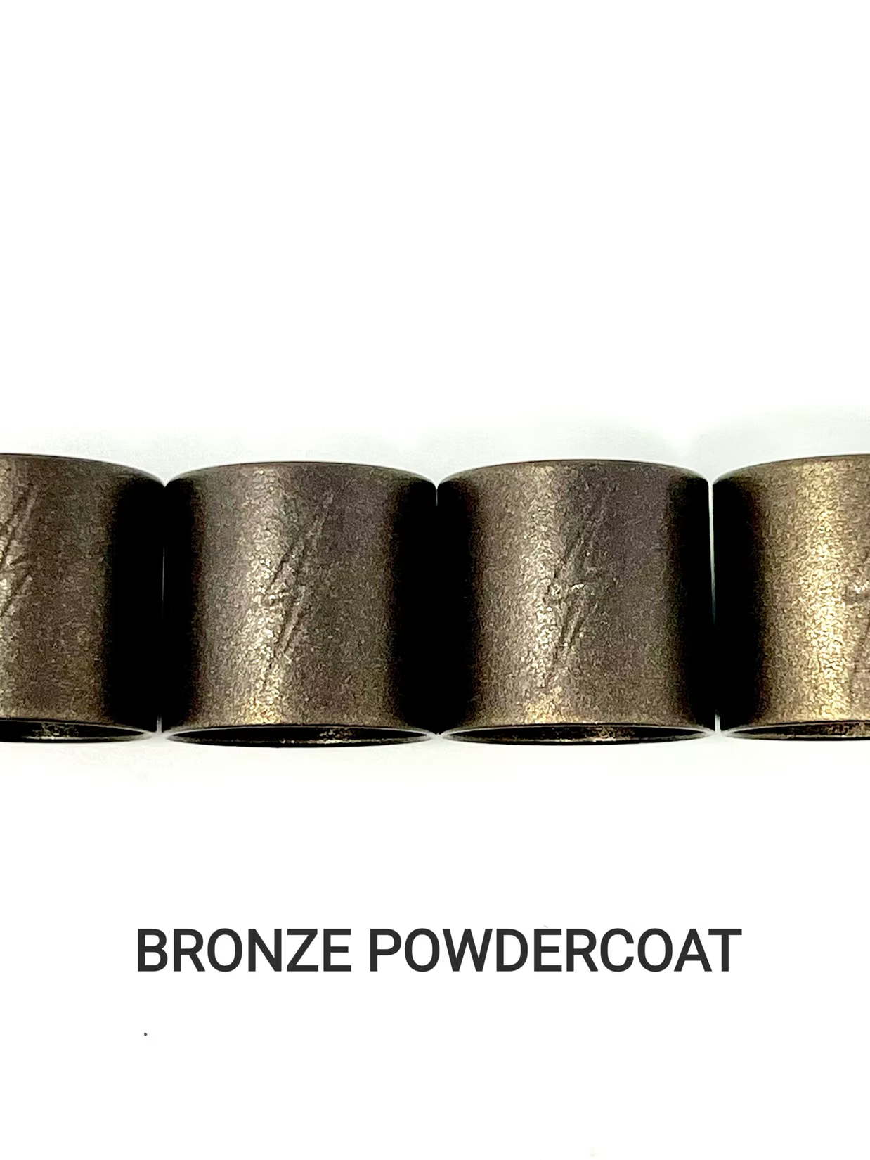 Lightning Bolt Pushrod Spring Covers, Bronze Powdercoat Pushrod Covers Death Metal Racing