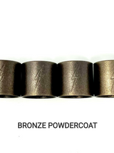 Lightning Bolt Pushrod Spring Covers, Bronze Powdercoat Pushrod Covers Death Metal Racing