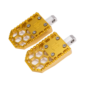 OG HoneyComp V3 Foot Pegs Foot Pegs Original Garage Moto Gold Dyna/FXR/XL & Bagger Passenger