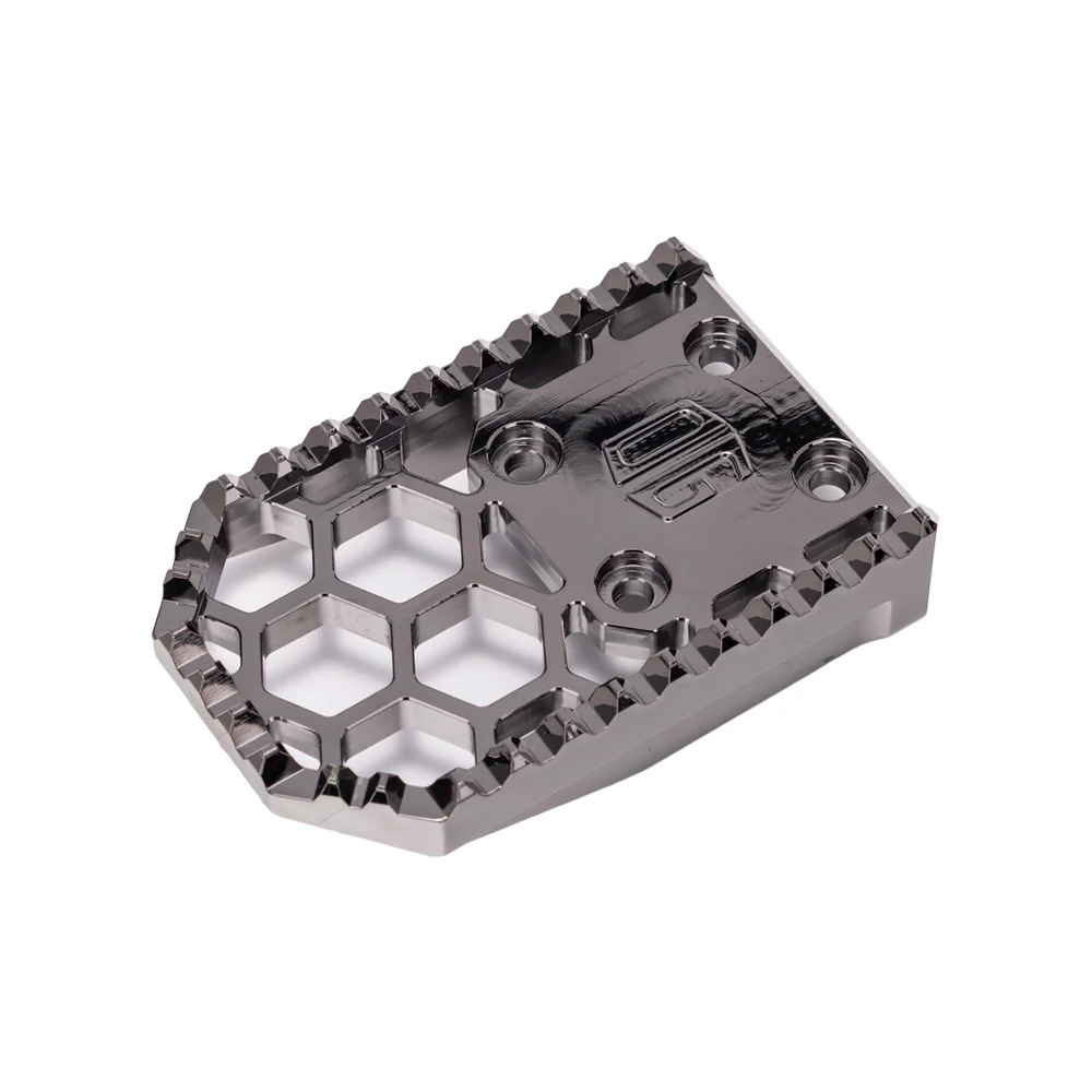 OG HoneyComp V3 Replacement Gripper Foot Pegs Original Garage Moto Black Chrome