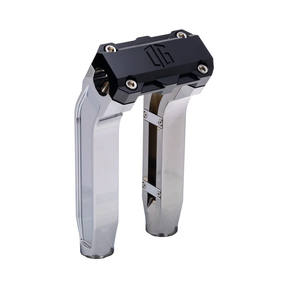 OG 8.5" Pull Back Risers Risers Original Garage Moto Standard OG Top Clamp Chrome Black