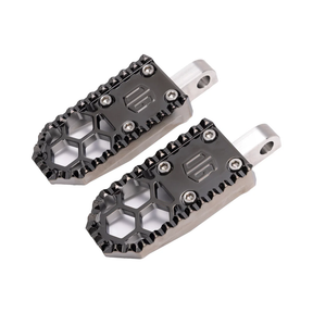 OG HoneyComp V3 Mini Foot Pegs - Indians Foot Pegs Original Garage Moto Black Chrome Scout/Chief