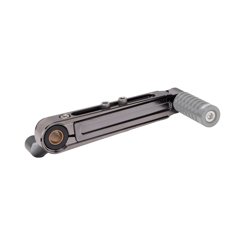 OG Adjustable Brake Arm - 18+ Softail Brake Arm Original Garage Moto Black Chrome