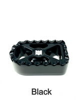 Bear Trap Brake Toe Pegs, Black Anodized Brake Pedal Death Metal Racing