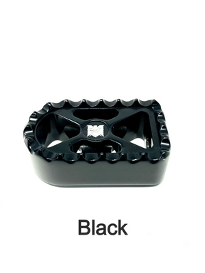 Bear Trap Brake Toe Pegs, Black Anodized Brake Pedal Death Metal Racing