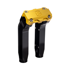 OG 8.5" Pull Back Risers Risers Original Garage Moto Standard OG Top Clamp Black Gold