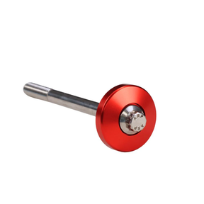 OG Billet Fork Stem Cap - 18+ Softail Fork Stem Cap Original Garage Moto Red