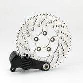 Custom Sprocket Brake Kit With Polish Caliper, Black