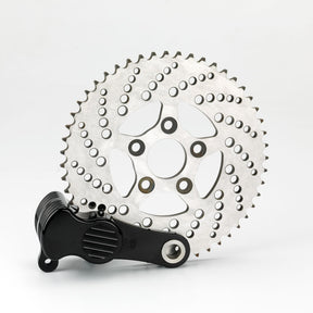 Custom Sprocket Brake Kit With Polish Caliper, Black