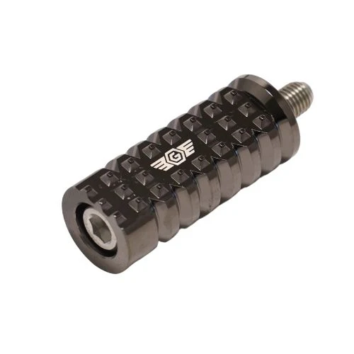 OG Gripper Shifter Peg Shifter Peg Original Garage Moto Black Chrome