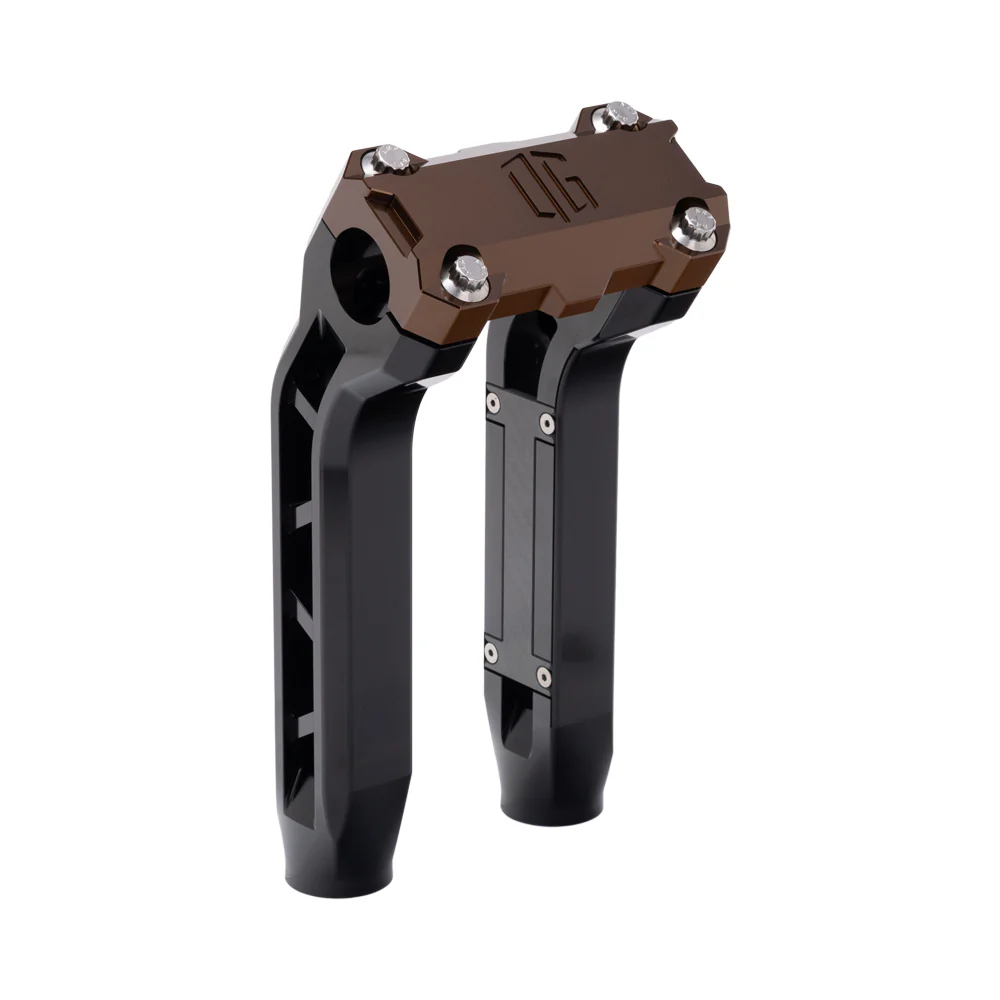 OG Performance 8.5" Pull Back Risers Risers Original Garage Moto OG Performance Top Clamp Black Bronze