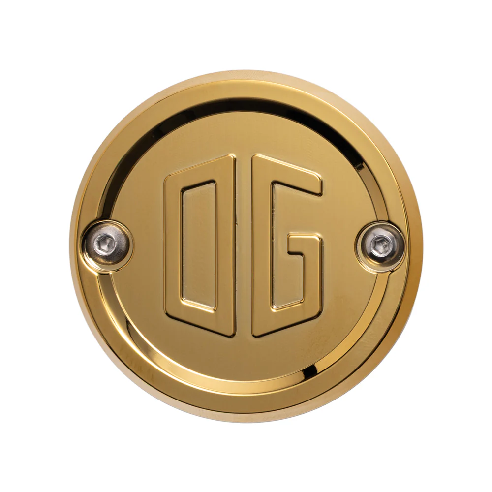 OG Points Cover - Milwaukee 8 Timing Cover Original Garage Moto Gold Plating