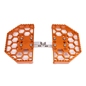 OG HoneyComp V3 Mini Floorboards Floorboards Original Garage Moto Orange Dyna/FXR/XL & Bagger Passenger