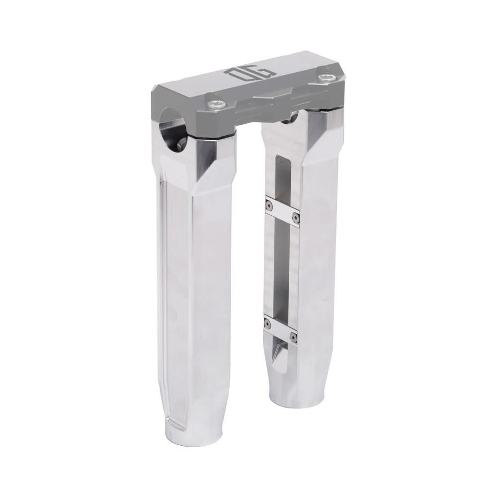 OG 8.5" Straight Riser Legs Risers Original Garage Moto Aluminium Finish