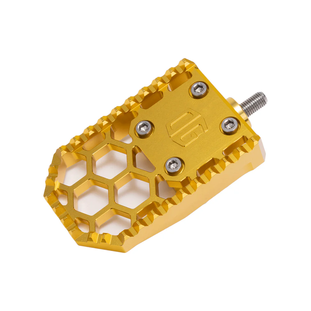 OG HoneyComp V3 Brake Pedal Gripper kit for Adjustable Brake Arm Brake Pedal Original Garage Moto Gold