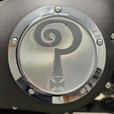 Question Mark 5 Hole Points Cover, Polished Aluminum - Twin Cam & Milwaukee 8 Timing Cover Indian Larry Motorcycles