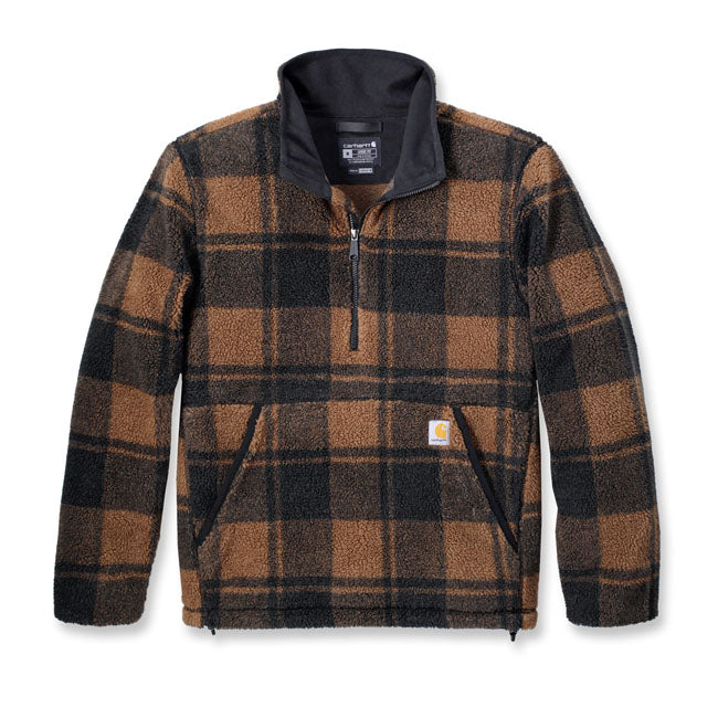 Fleece Pullover, Brown & Black Jacket Carhartt