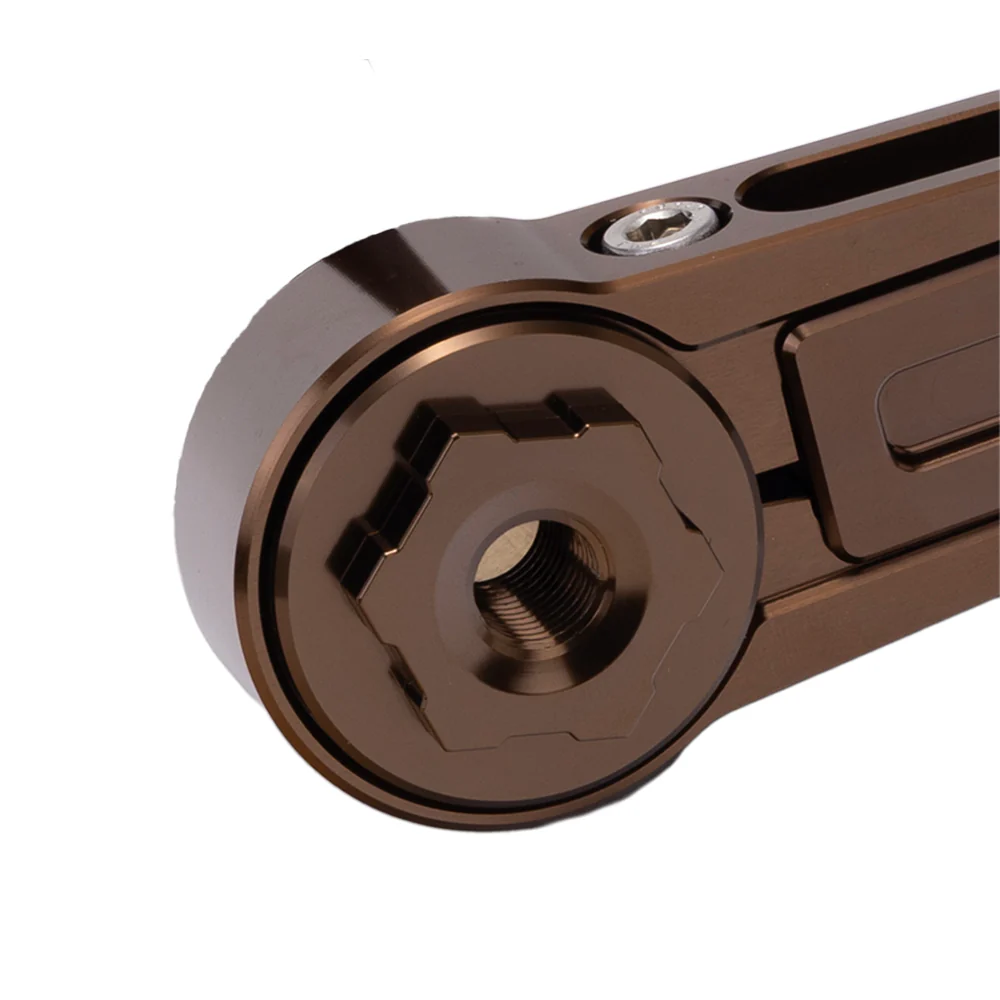 OG Billet Pivot Cover for OG Adjustable Brake Arm - Touring Brake Arm Original Garage Moto Bronze