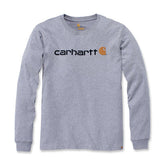 Logo Graphic Long Sleeve, Heather Gray T-Shirt Carhartt