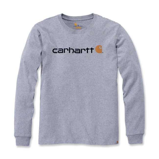 Logo Graphic Long Sleeve, Heather Gray T-Shirt Carhartt
