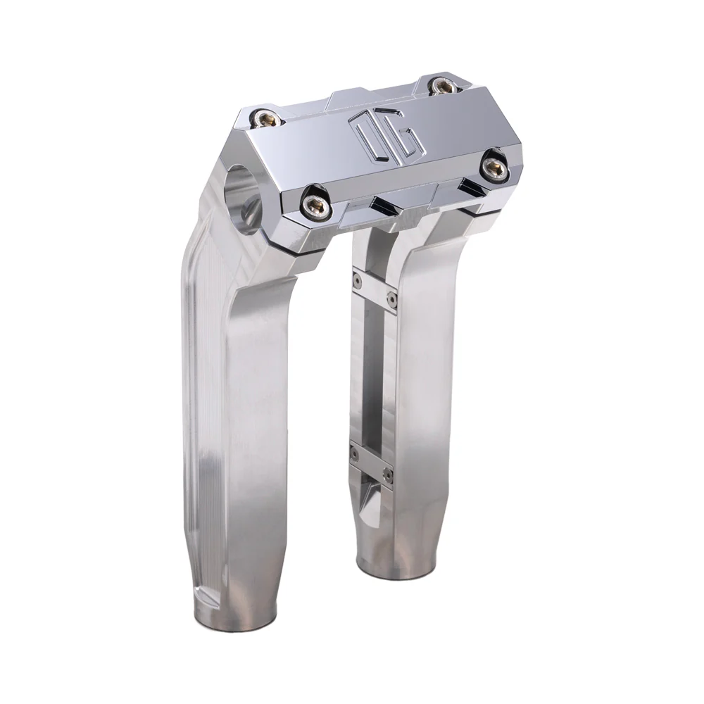 OG 8.5" Pull Back Risers Risers Original Garage Moto Standard OG Top Clamp Aluminium Finish Chrome
