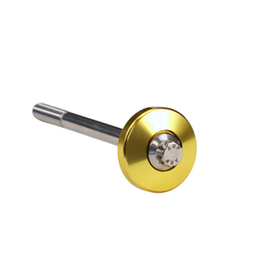 OG Billet Fork Stem Cap - 18+ Softail Fork Stem Cap Original Garage Moto Gold