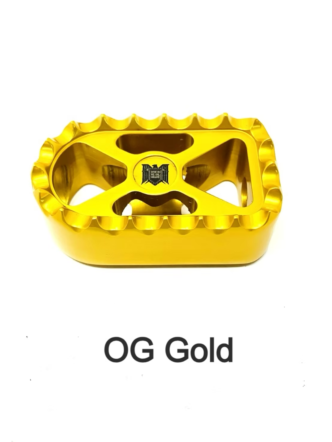 Bear Trap Shifter Toe Pegs, OG Gold Shifter Peg Death Metal Racing