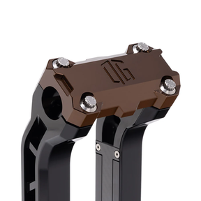 Og Performance 10.5" Pull Back Risers Original Garage Moto OG Performance Top Clamp Black Bronze