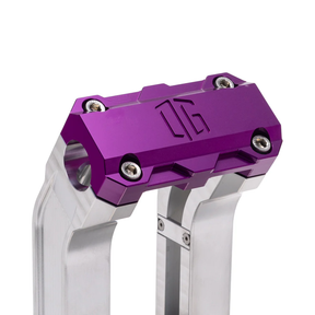 OG 2" Straight Risers Risers Original Garage Moto Standard OG Top Clamp Aluminium Finish Purple