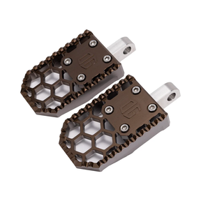 OG HoneyComp V3 Foot Pegs - Indians Foot Pegs Original Garage Moto Bronze Scout/Chief Front
