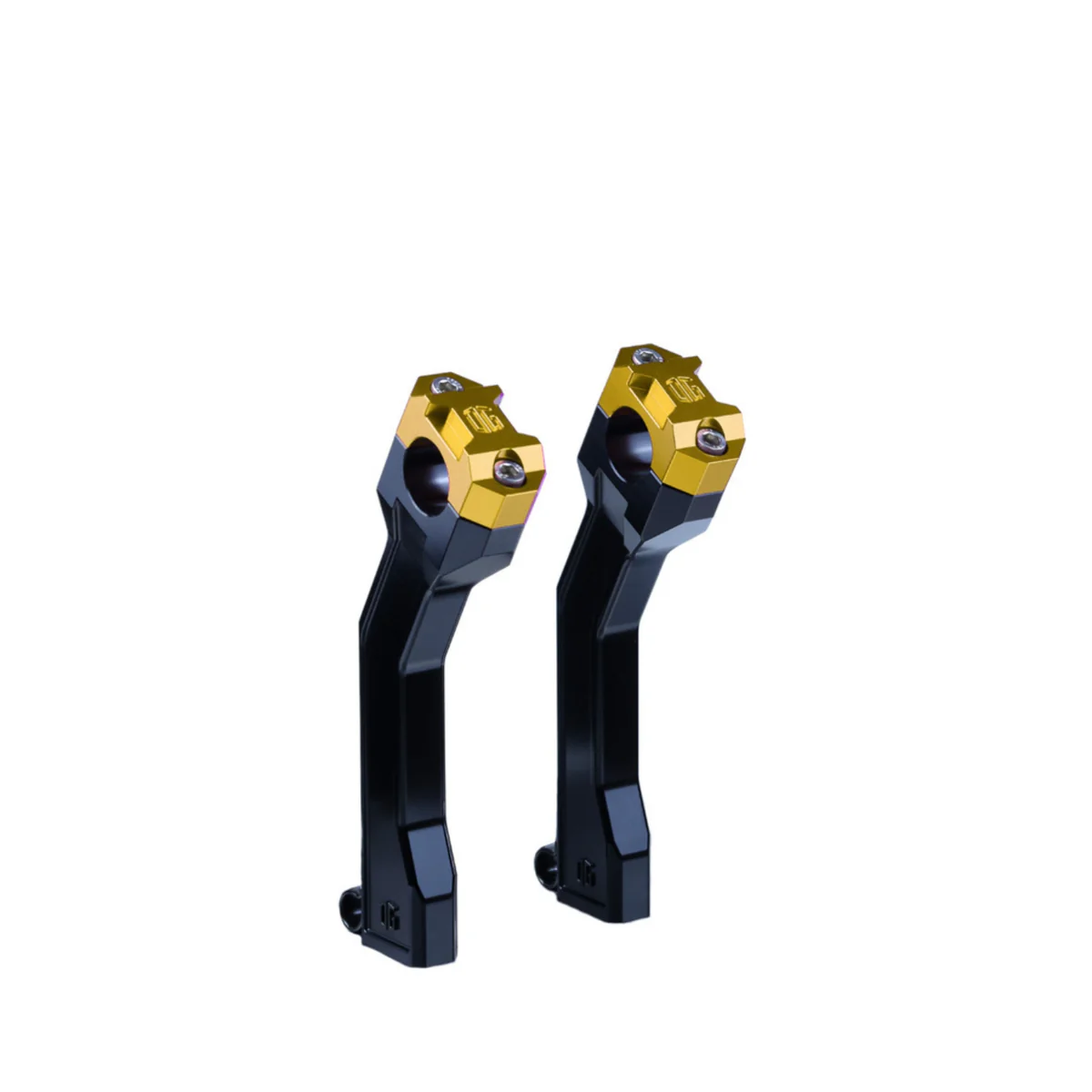 OG 7.5" Pull Back Risers - Pan America Risers Original Garage Moto Black Gold