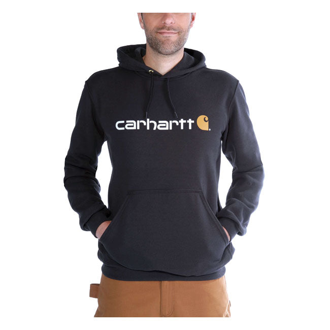 Signature Logo Hoodie, Black Hoodie Carhartt
