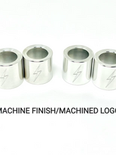 Lightning Bolt Pushrod Spring Covers, Machine Finish / Machined Logo Pushrod Covers Death Metal Racing