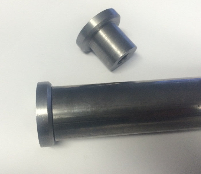 Bung King Wide Flange Stepped Handlebar Bung, 1/2"-13, 1018 Mild Steel Frame Fabrication Part Bung King