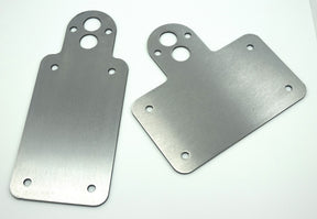 Bung King Universal License Plate Backing Plate for Model A Tail Light, 1/8" Mild Steel License Plate Bracket Adapter & Part Bung King