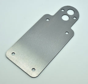 Bung King Universal License Plate Backing Plate for Model A Tail Light, 1/8" Mild Steel License Plate Bracket Adapter & Part Bung King