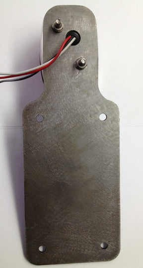 Bung King License Plate Backing Plate for Early Chevy Truck-Style Tail Light, 1/8" Mild Steel License Plate Mount Bung King