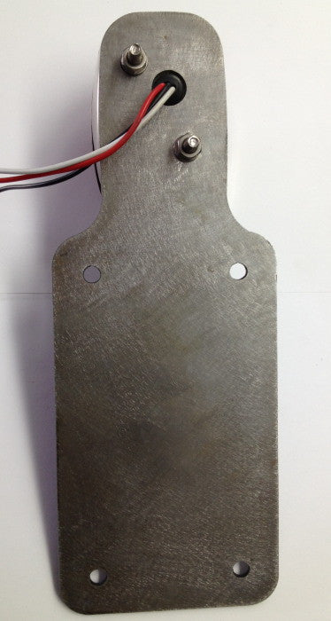Bung King License Plate Backing Plate for Early Chevy Truck-Style Tail Light, 1/8" Mild Steel License Plate Mount Bung King