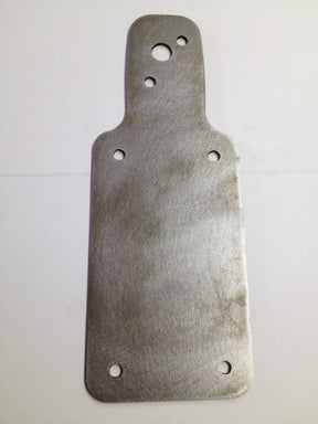 Bung King License Plate Backing Plate for Early Chevy Truck-Style Tail Light, 1/8" Mild Steel License Plate Mount Bung King