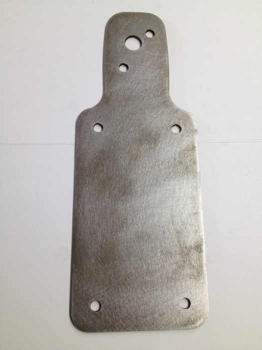 Bung King License Plate Backing Plate for Early Chevy Truck-Style Tail Light, 1/8" Mild Steel License Plate Mount Bung King