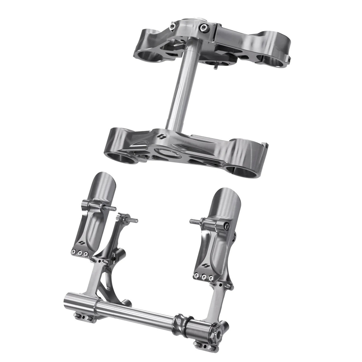 1" KR8 Component Kit, Machine Finish - 08-13 Touring Inverted Front End Kraus Motor Co.