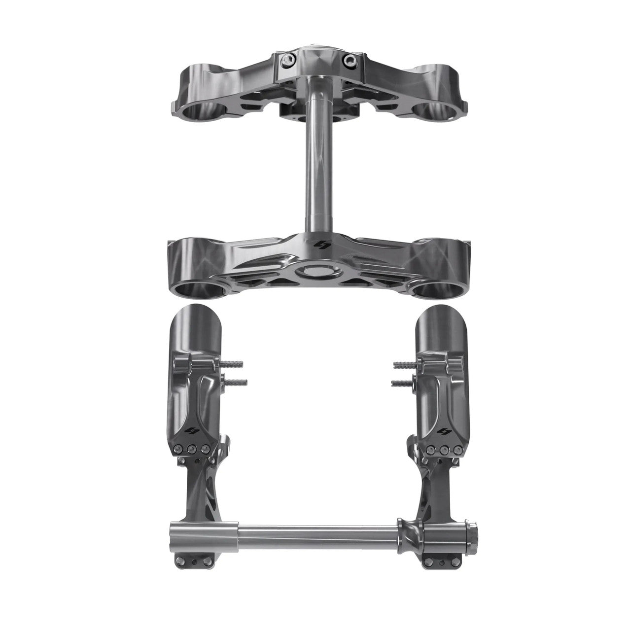 1" KR8 Component Kit, Machine Finish - 08-13 Touring Inverted Front End Kraus Motor Co.