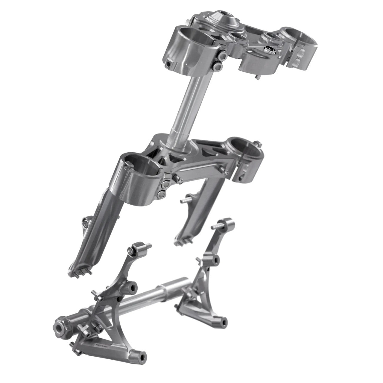 1" KR8 Component Kit, Machine Finish - 08-13 Touring Inverted Front End Kraus Motor Co.