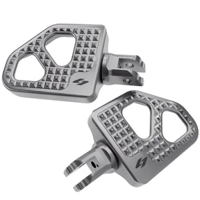 Max Lean Mini Boards, Machine Finish - 18+ Softail (Front) Foot Pegs Kraus Motor Co.